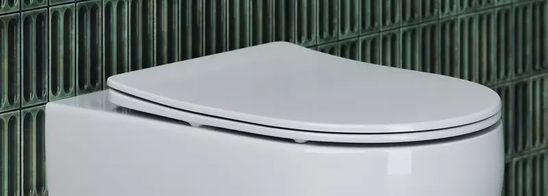 Сиденье для унитаза «Ceramica Nova» K-3015 ультратонкое дюропласт с микролифтом белое