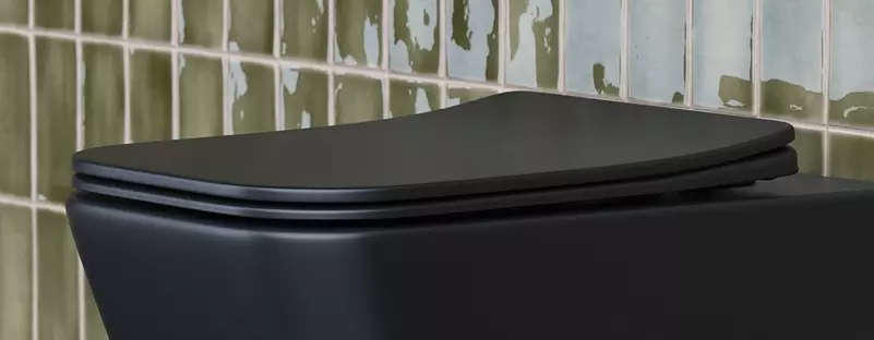 Сиденье для унитаза Ceramica Nova К-3007MB ультратонкое дюропласт с микролифтом черное матовое 6600₽