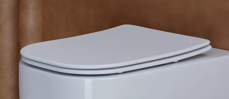 Сиденье для унитаза Ceramica Nova К-3013 ультратонкое дюропласт с микролифтом белое 5600₽