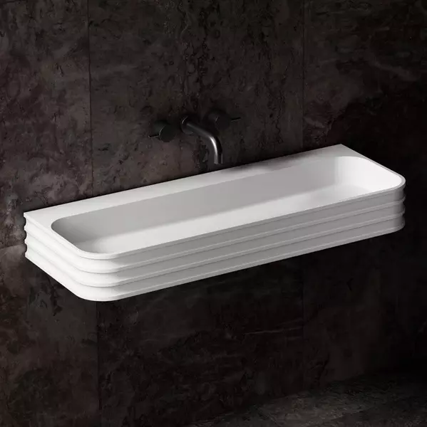 

Раковина «Abber» Stein 80 AS2651 искусственный камень белая матовая