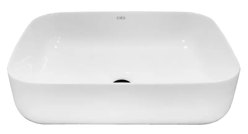 Раковина «Creo Ceramique» Pau 50/40 PU4200 фарфоровая белая
