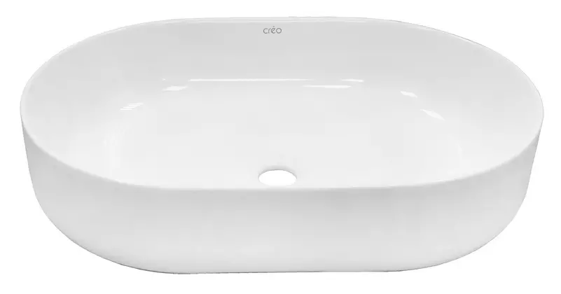 Раковина «Creo Ceramique» Pau 58/38 PU4300 фарфоровая белая