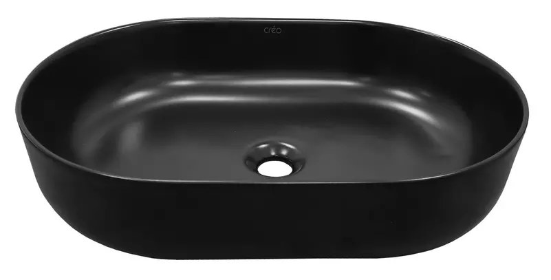 

Раковина «Creo Ceramique» Pau 58/38 PU4300MBK фарфоровая черная матовая