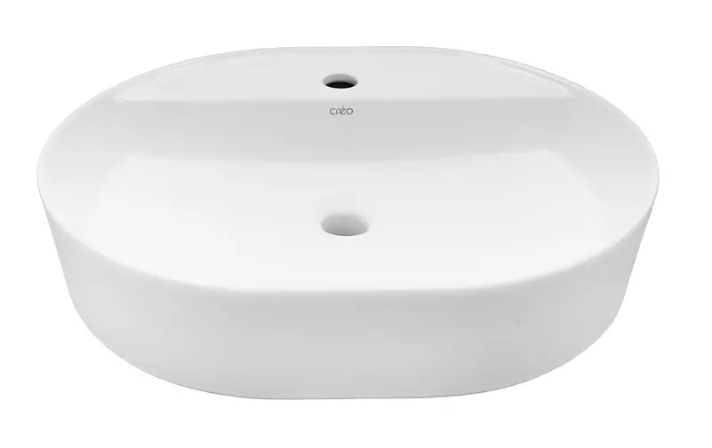 Раковина «Creo Ceramique» Pau 56/45 PU4500 фарфоровая белая