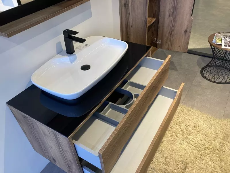 Тумба с раковиной «Orka» Galia 100 (Bequem 61/40) подвесная Lidya