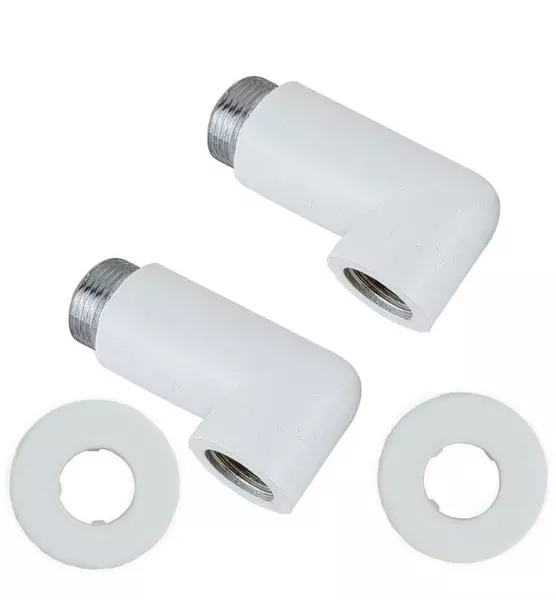 

Уценка, Угловое соединение «Luxon» 741SCH1005BM 1"х3/4" гайка/штуцер 2 шт. белое матовое