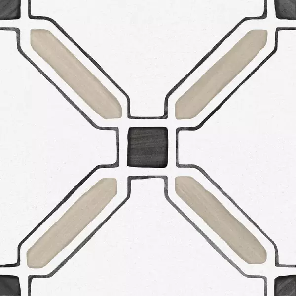 

Напольная плитка «Ennface» Ponza Cross Matt. 20x20 ЦБ-00000331 белый