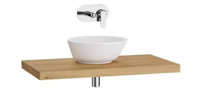 

Консоль с раковиной «Vitra» Stand 120 подвесная светлый дуб