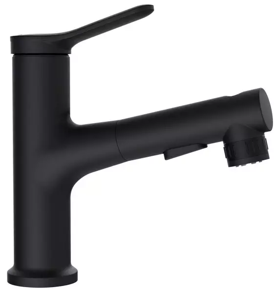 

Смеситель для раковины «Belbagno» BB-LVMD-NERO-W0 с выдвижным изливом чёрный матовый