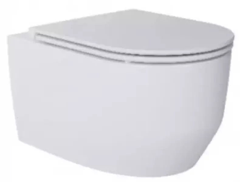 Подвесной унитаз безободковый ArtMax AM828CHRVSC белый с сиденьем дюропласт с микролифтом белое 8700₽