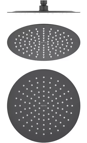 Верхний душ «Акватек» AQ2073MB чёрный матовый, размер 25 - фото 1
