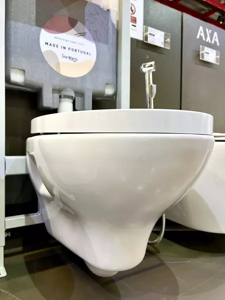 Уценка, Уценка, Комплект инсталляция с унитазом, крышкой и кнопкой смыва «Sanitana» Pop S999661 кнопка смыва Slim хром-глянец