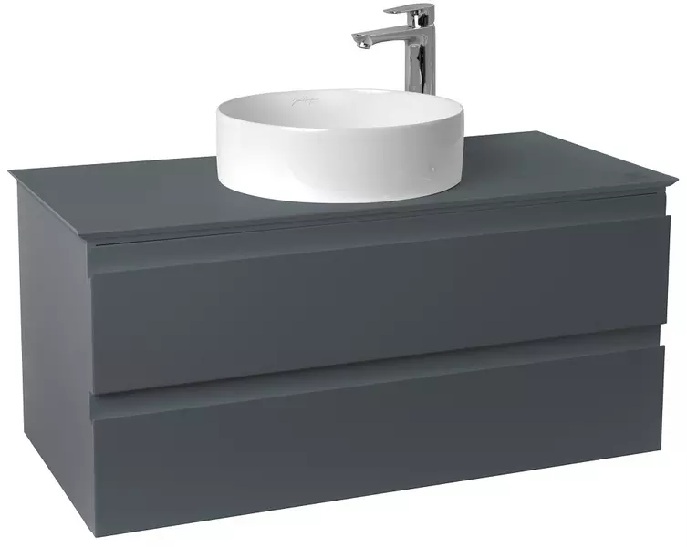 Тумба с раковиной «Jacob Delafon» Madeleine 100 EB2084-J54 подвесная серая матовая
