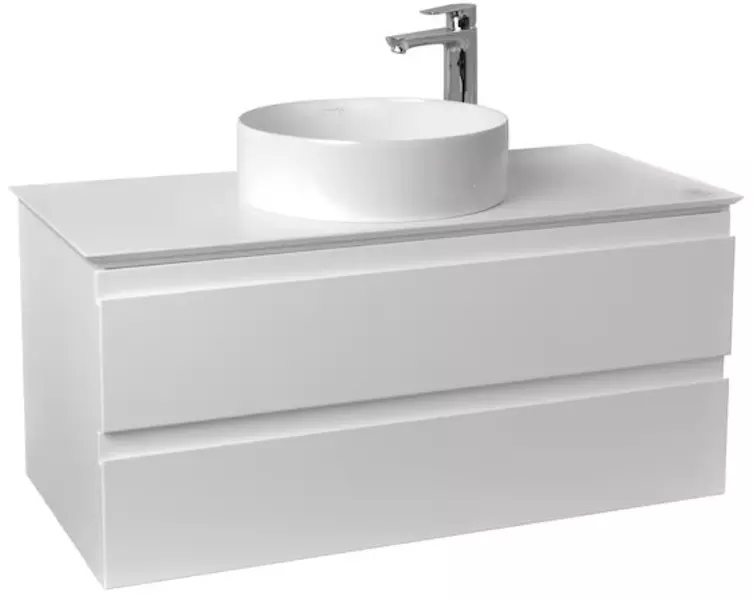 Тумба с раковиной «Jacob Delafon» Madeleine 100 EB2084-J51 подвесная белая матовая