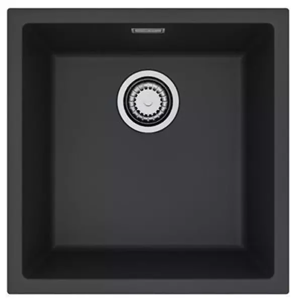 

Мойка кухонная Alveus OMNI 20 GRANITAL DEEP BLACK-G90 450x450x198 с сифоном 1145083 1150048 · Alveus, 1150048
