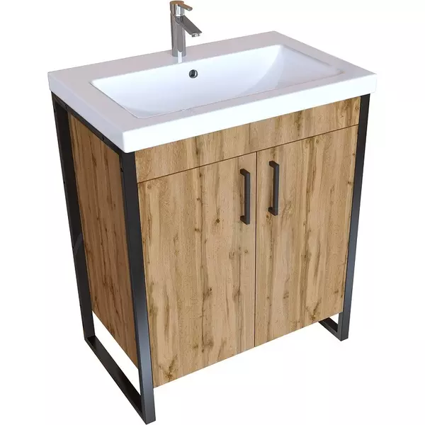 

Тумба с раковиной «Marka One» Grunge Loft 70Н (Como 70) дуб вотан