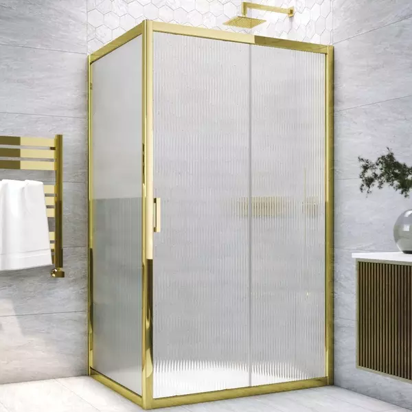 

Душевой угол-ограждение «Vegas Glass» ZP+ZPV TUR NOVO h1900 115/85 Moru/золото без поддона универсальный