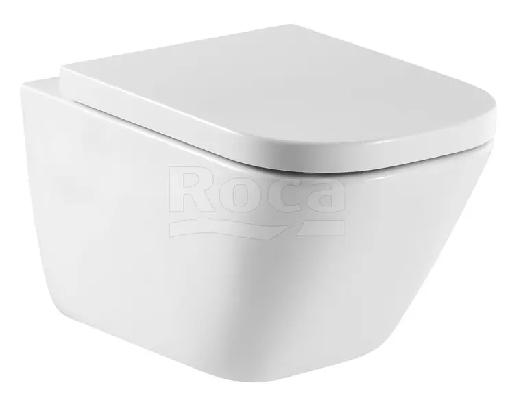 

Подвесной унитаз безободковый «Roca» The Gap Clean Rim белый без сиденья