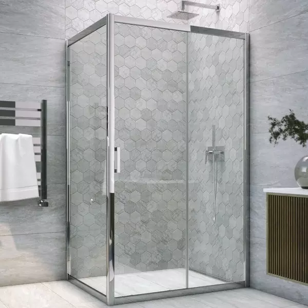 

Душевой угол-ограждение «Vegas Glass» ZP+ZPV TUR NOVO h1900 100/80 прозрачный/хром без поддона универсальный