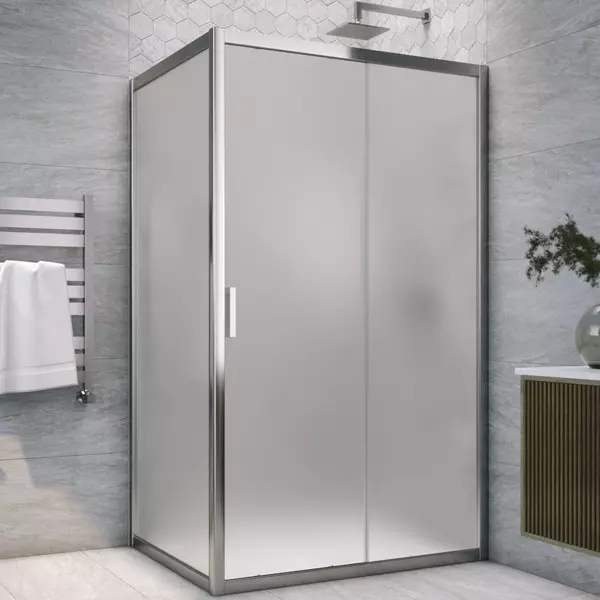 

Душевой угол-ограждение «Vegas Glass» ZP+ZPV TUR NOVO h1900 115/100 сатин/хром без поддона универсальный