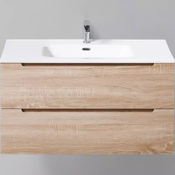 

Тумба с раковиной «Belbagno» Etna 100 (BB1010/465-LV-VTR-BO) подвесная Rovere Bianco