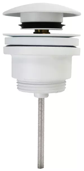 Донный клапан для раковины «Azario» AZ-105-WHI с механизмом Клик-Клак белый