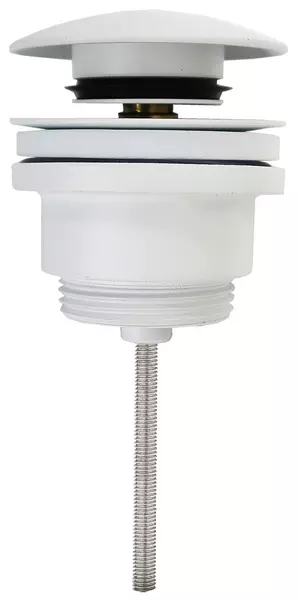 

Донный клапан для раковины «Azario» AZ-105-WHI с механизмом Клик-Клак белый