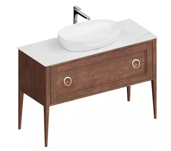 

Тумба с раковиной «Kerama Marazzi» Plaza Classic Neo 120 с 2 ящиками (Plaza 60/38) орех
