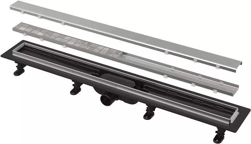 

Душевой лоток «AlcaPlast» Simple APZ20-950 боковой выпуск под плитку