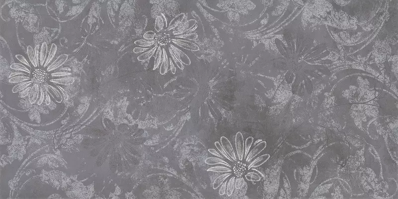 

Декор «Halcon Ceramica» Madox Daisy Lapp. 120х60 00000017004 antracita