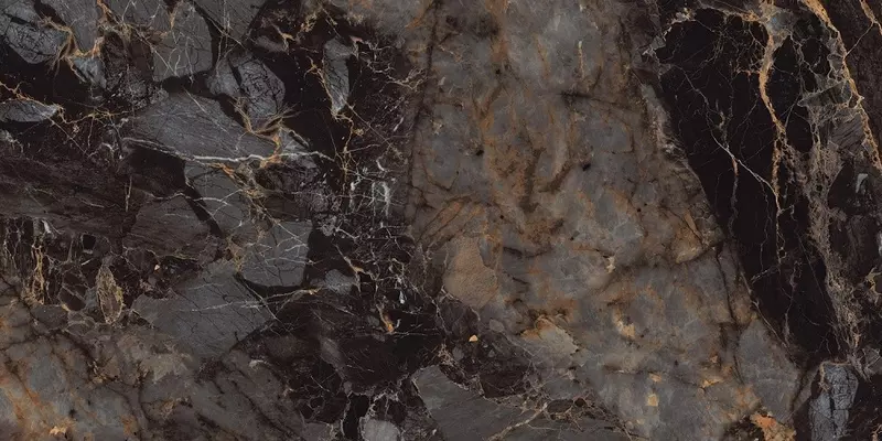 

Напольная плитка «Infinity Ceramica» Rio Golden Line Glossy 120x60 00000017062 black