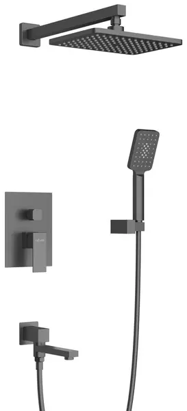 

Душевая система «Cezares» SLIDER-VDSET-NOP чёрная матовая