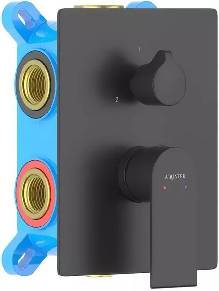 

Смеситель для душа «Акватек» Лира AQ1447MB чёрный матовый
