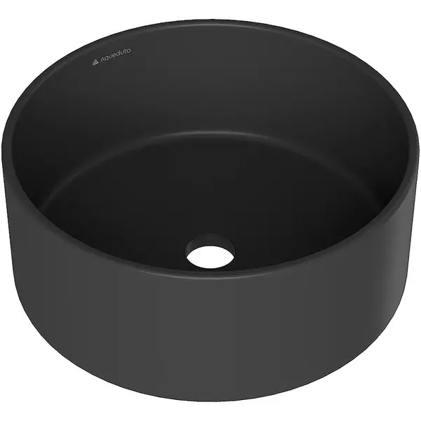 Раковина «Aqueduto» Espiral 40/40 ESP0140 фаянсовая черная матовая