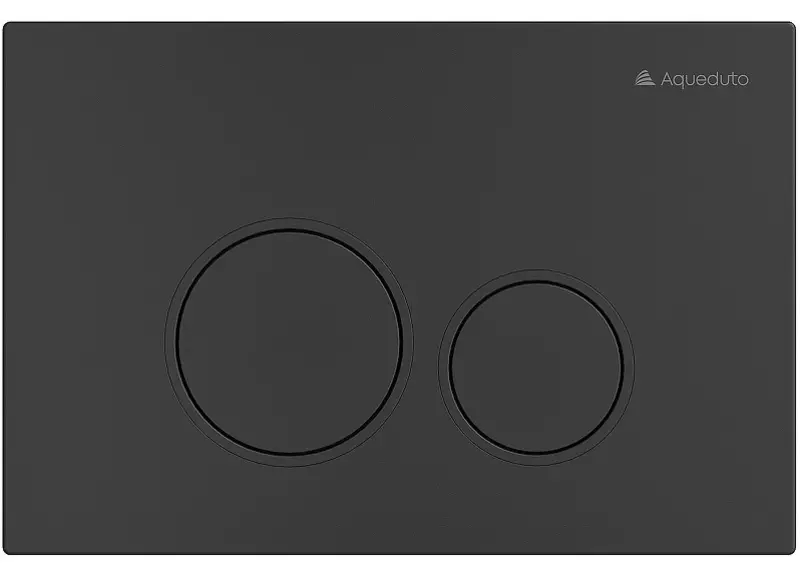 Кнопка смыва «Aqueduto» Circulo CIR0140 черная матовая