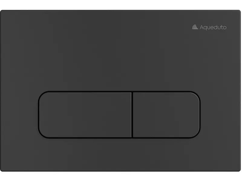 Кнопка смыва «Aqueduto» Forma FOR0140 черная матовая