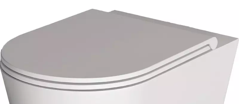 Сиденье для унитаза «Alice» Hide Round MC3101S антибактериальное покрытие, ультратонкое дюропласт с микролифтом белое глянцевое