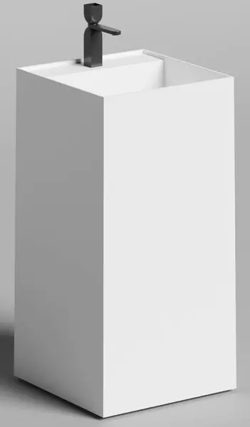 Раковина Salini Armonia Square Top 01 S-Sense искусственный камень белая глянцевая 129900₽