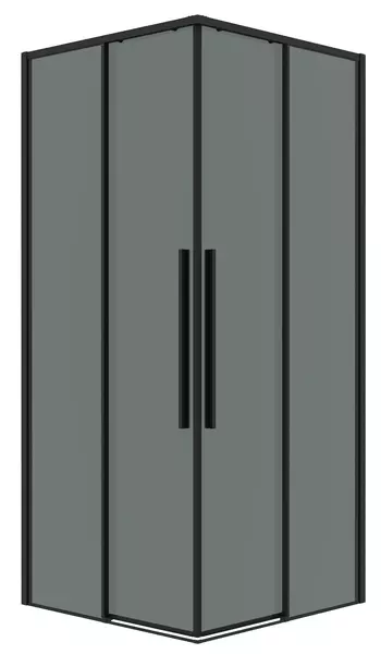 

Душевой угол-ограждение «Grossman» Galaxy 300.K33.01.9090.21.10 90/90 тонированный/чёрный матовый без поддона универсальный