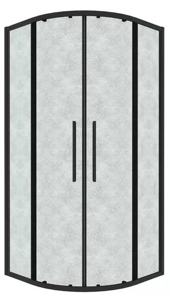 

Душевой угол-ограждение «Grossman» Cosmo 301.K33.02.1010.21.02 100/100 шиншилла/чёрный матовый без поддона