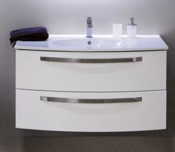 

Тумба с раковиной «Cezares» Comfort 100 (Comfort 101) подвесная Bianco lucido