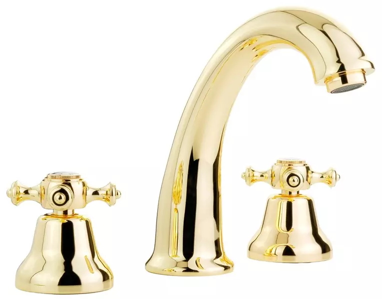 

Смеситель для раковины «Migliore» Prestige 31613 с донным клапаном золото