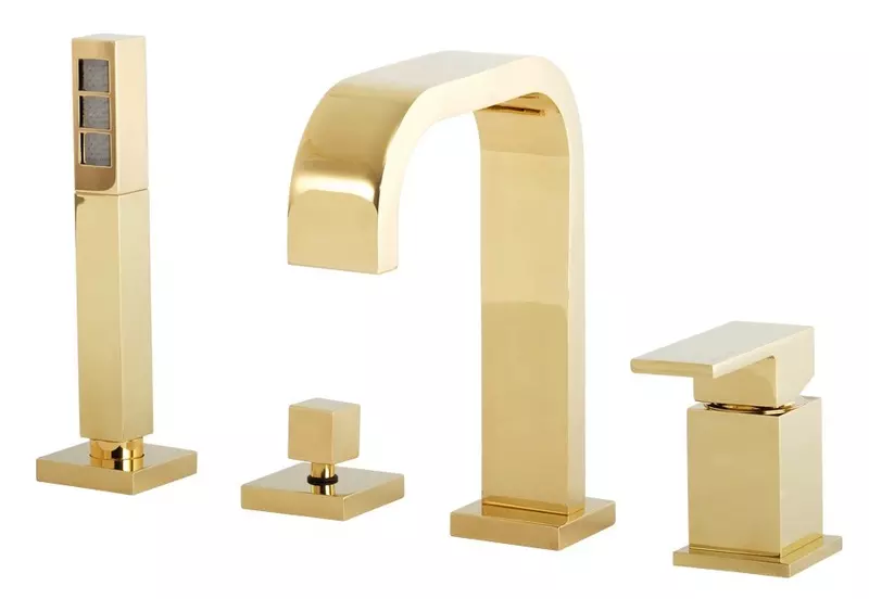 

Смеситель на борт ванны «Migliore» Kvant Gold 25392 золото