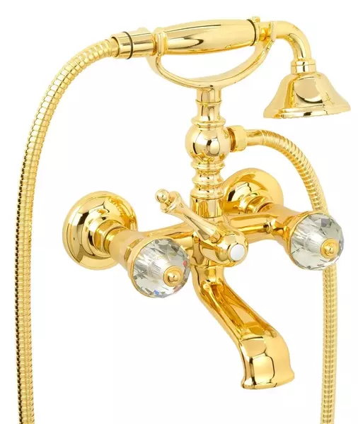 

Смеситель для ванны «Migliore» Prestige Crystal 32158 золото