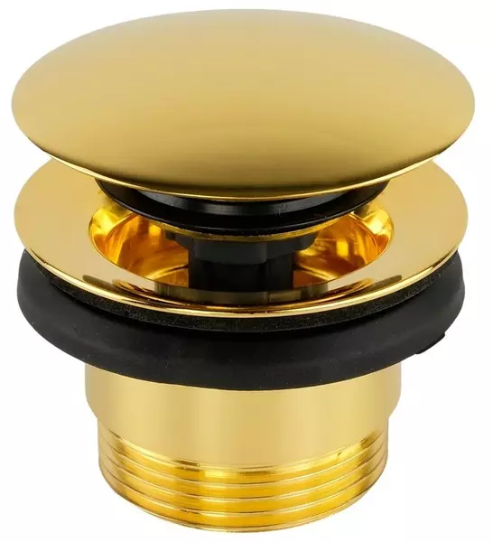 Донный клапан для раковины «Migliore» Ricambi 31775-DO универсальный с механизмом Клик-Клак золото