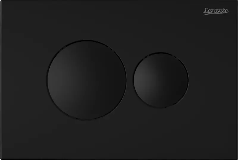 Кнопка смыва «Loranto» 7313 пластик чёрная матовая