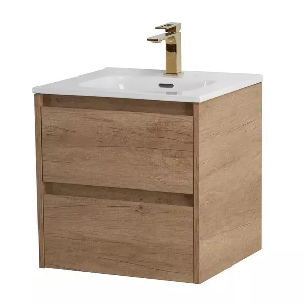 

Тумба с раковиной «Belbagno» Kraft 50 (51/46 BB500ETL) подвесная Rovere Nebrasca Nature