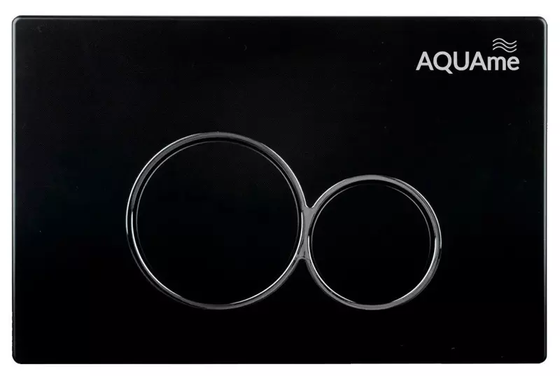 

Кнопка смыва «AQUAme» AQM4101B пластик чёрная