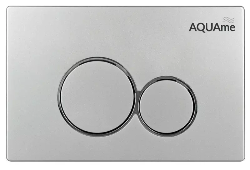 

Кнопка смыва «AQUAme» AQM4101S пластик сатин