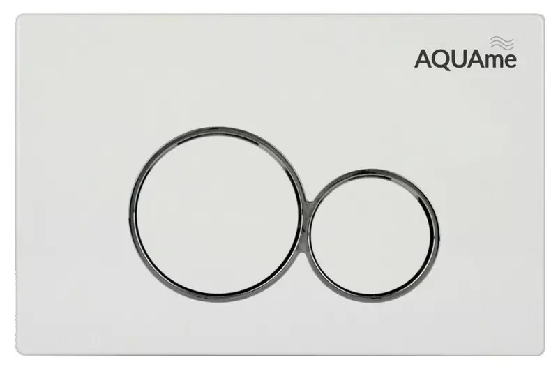 

Кнопка смыва «AQUAme» AQM4101W пластик белая
